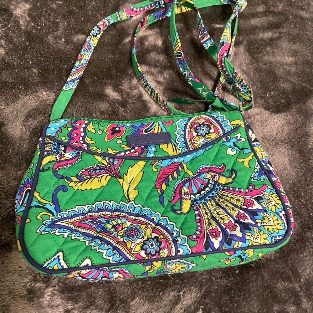 Green Vera Bradley crossbody purse